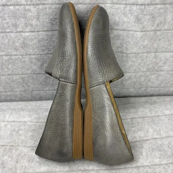 Dansko Gray Leather Flats - Picture 6 of 9